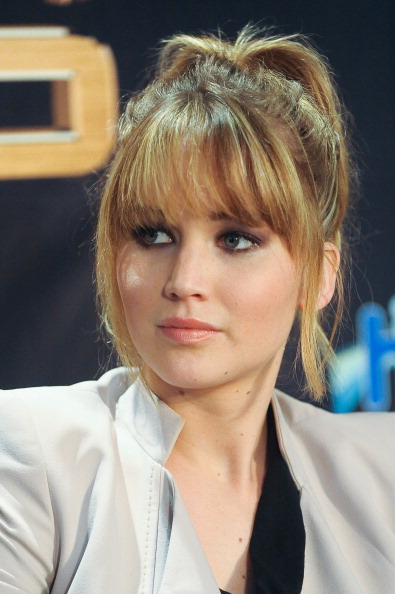 Jennifer Lawrence on stage at The Hunger Games” Mall Tour in Florida.
